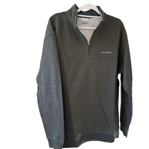 Columbia Men's Dark Gray Half-Zip Pullover Sweater